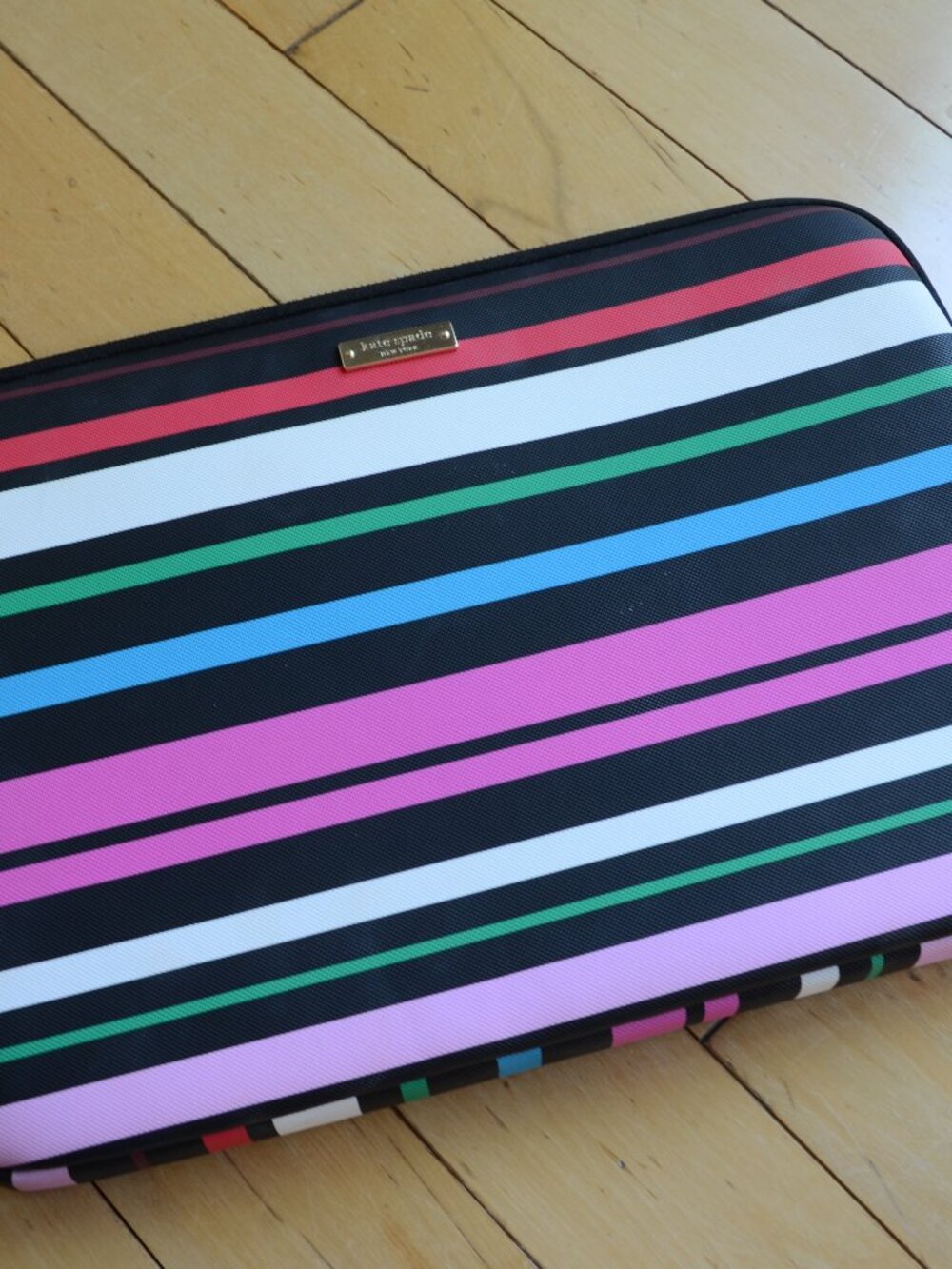 Kate Spade striped laptop sleeve